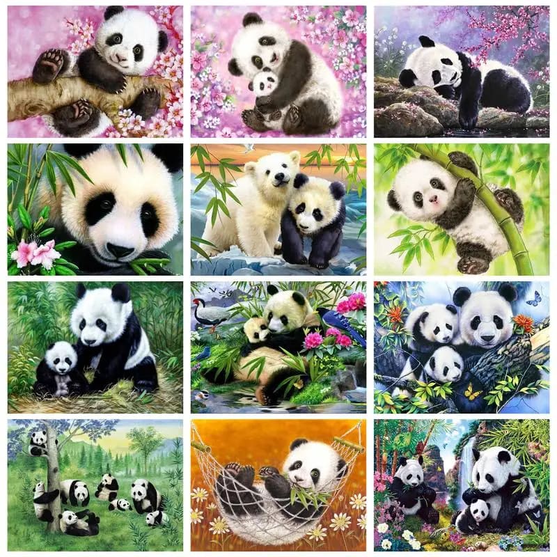 Peinture au numéro — Panda 5