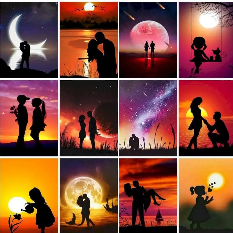 Peinture au numéro — Coucher de soleil 13