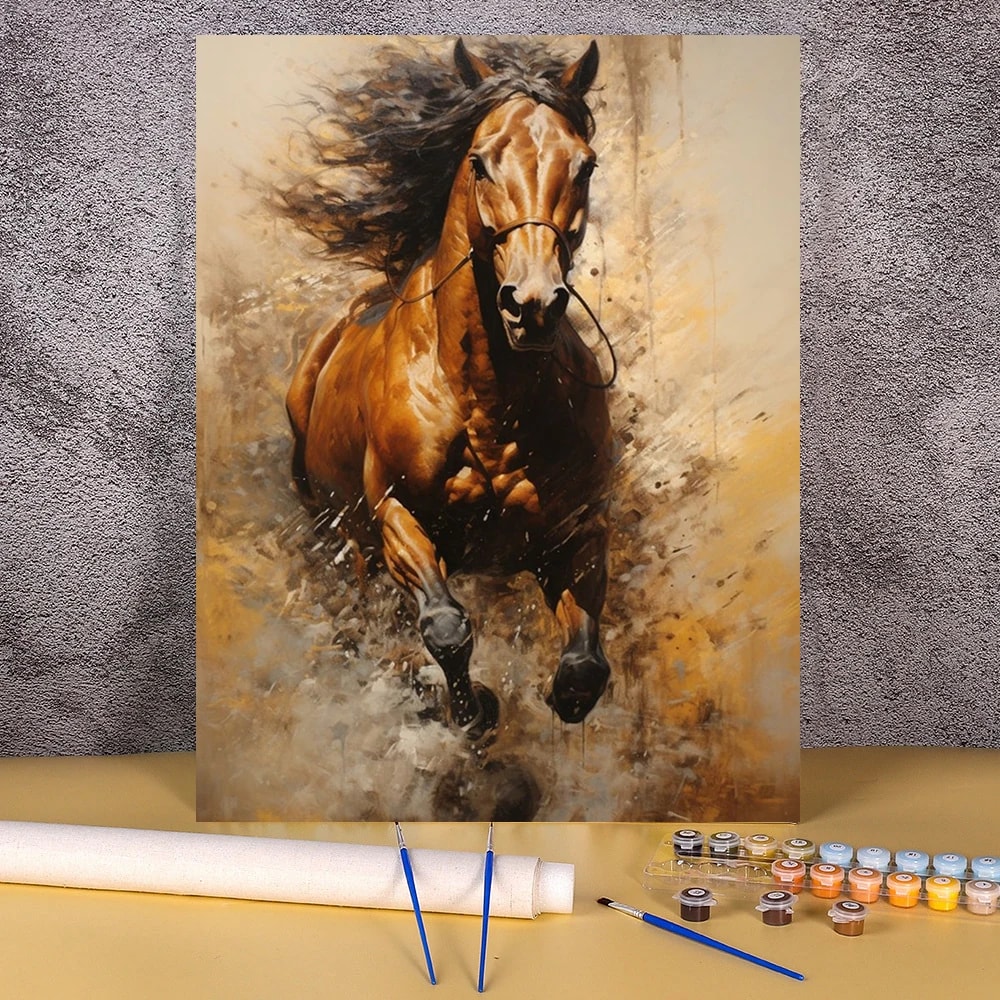 Peinture au numéro — Cheval 6