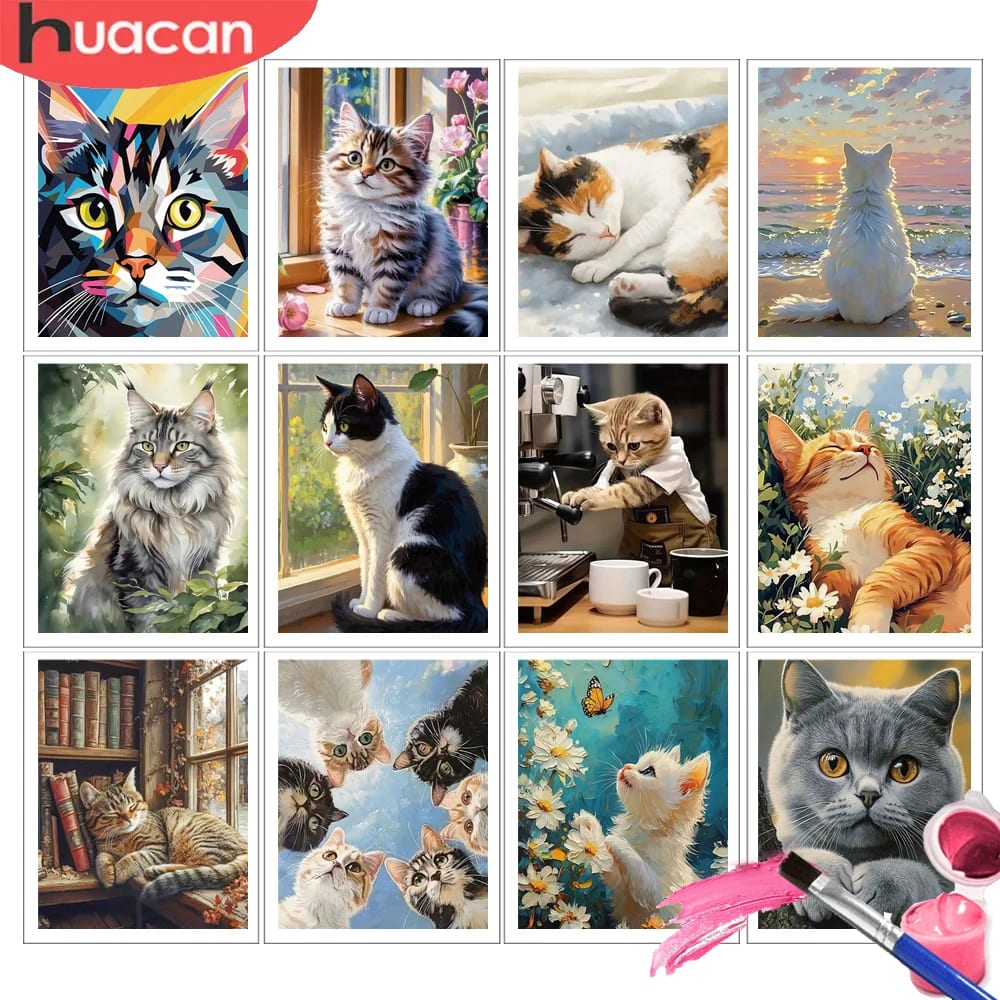 Peinture au numéro — Chat 28