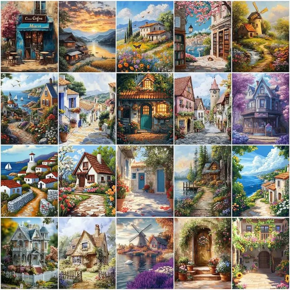 Peinture au numéro — Paysages 2