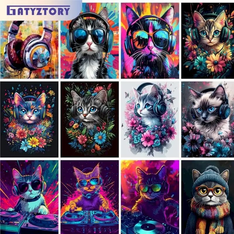 Peinture au numéro — Chat 15