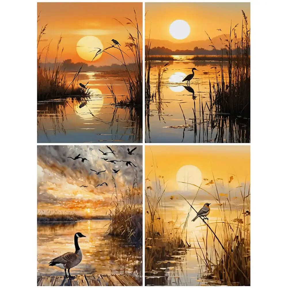 Peinture au numéro — Coucher de soleil 3