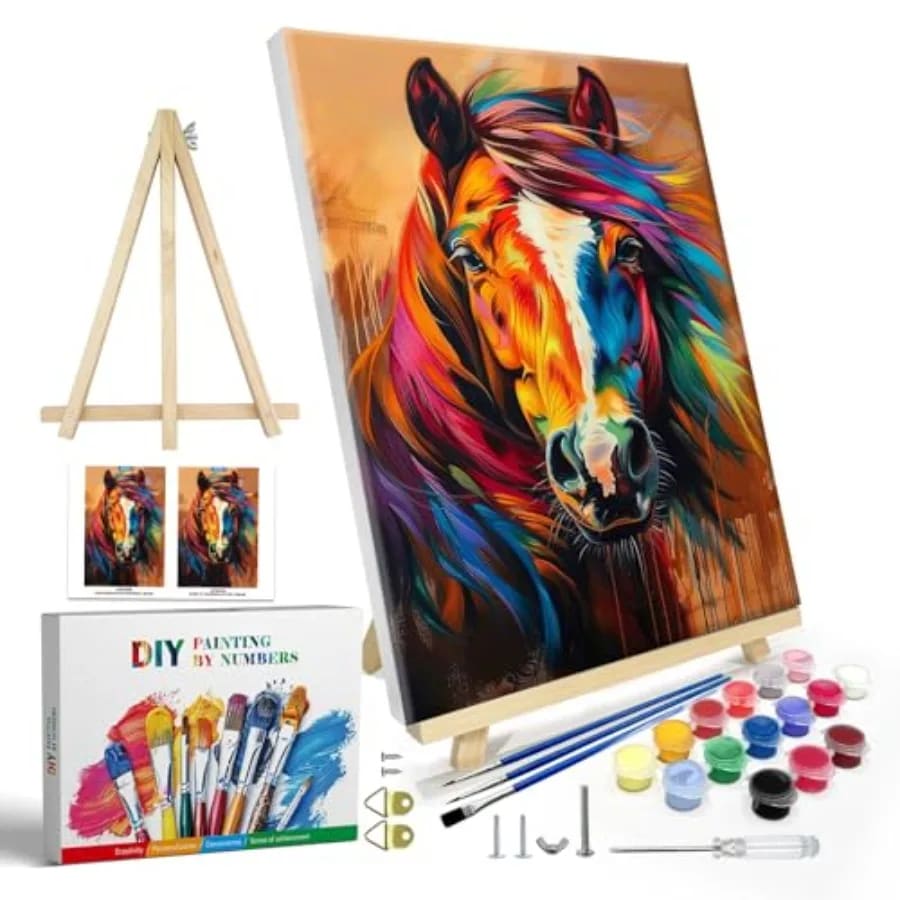 Peinture au numéro — Cheval 34