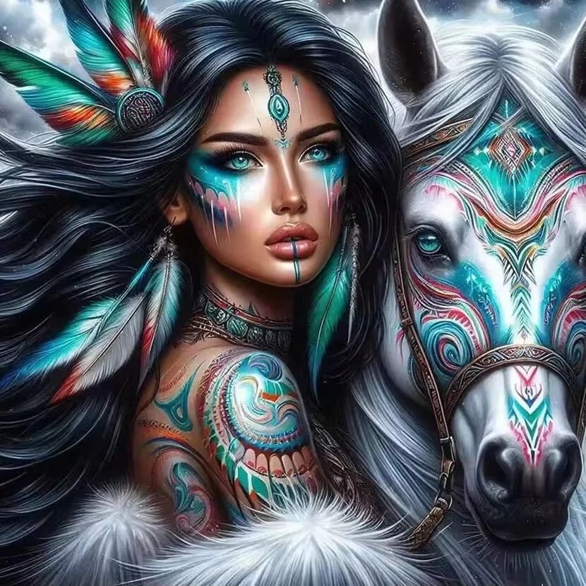 Peinture au numéro — Cheval 46