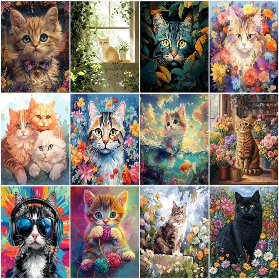 Peinture au numéro — Chat 31