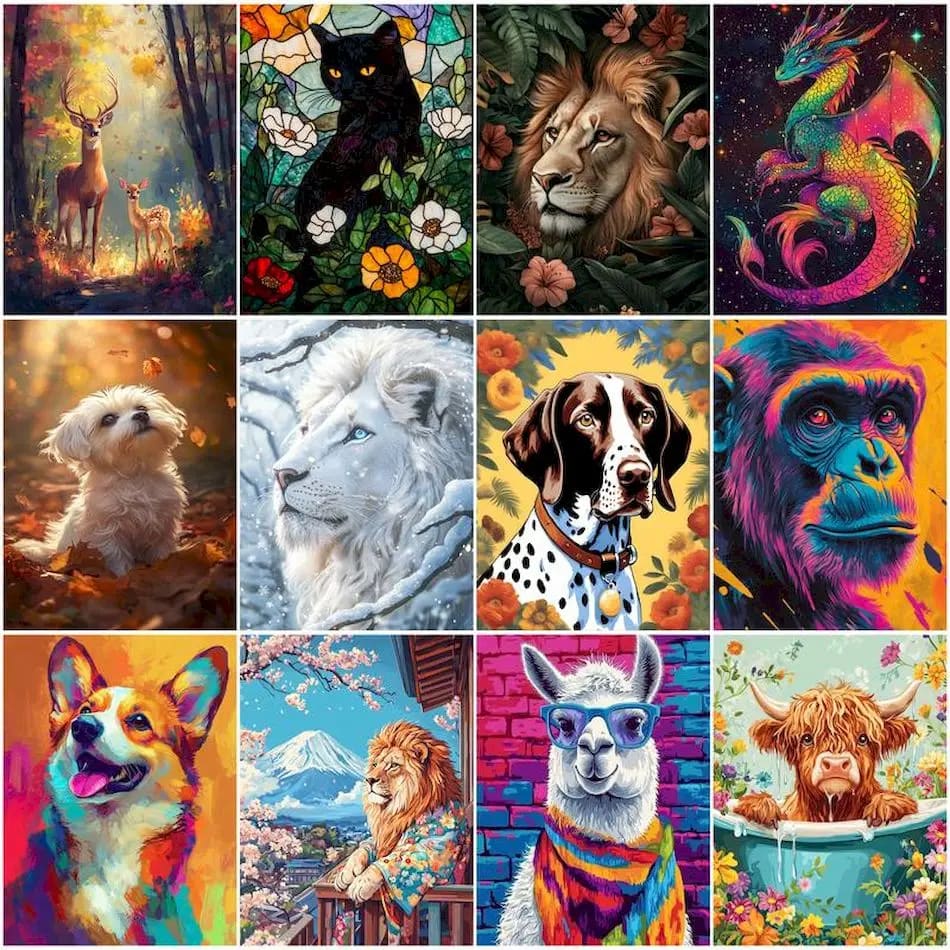 Peinture au numéro — Animaux 11