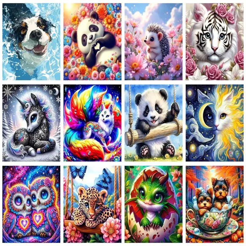 Peinture au numéro — Panda 7