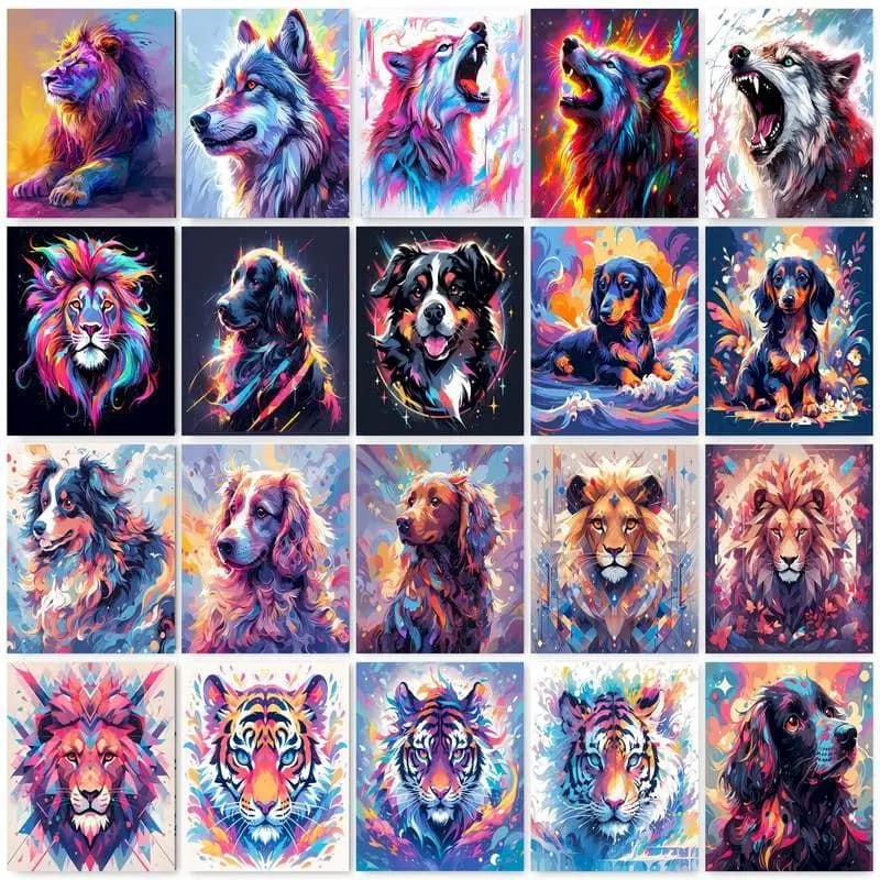 Peinture au numéro — Chien 6