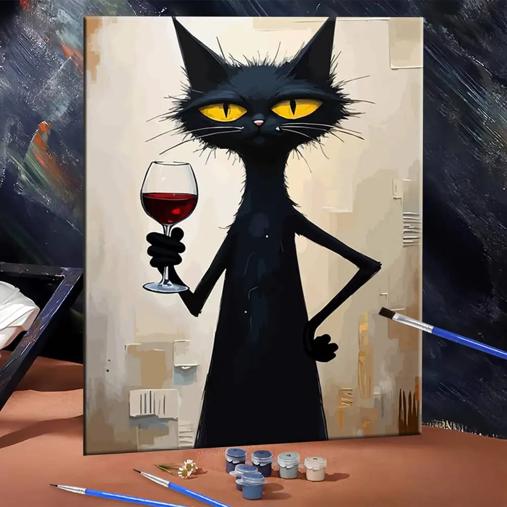 Peinture au numéro — Chat 18