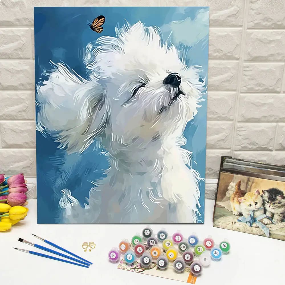 Peinture au numéro — Chiot 2