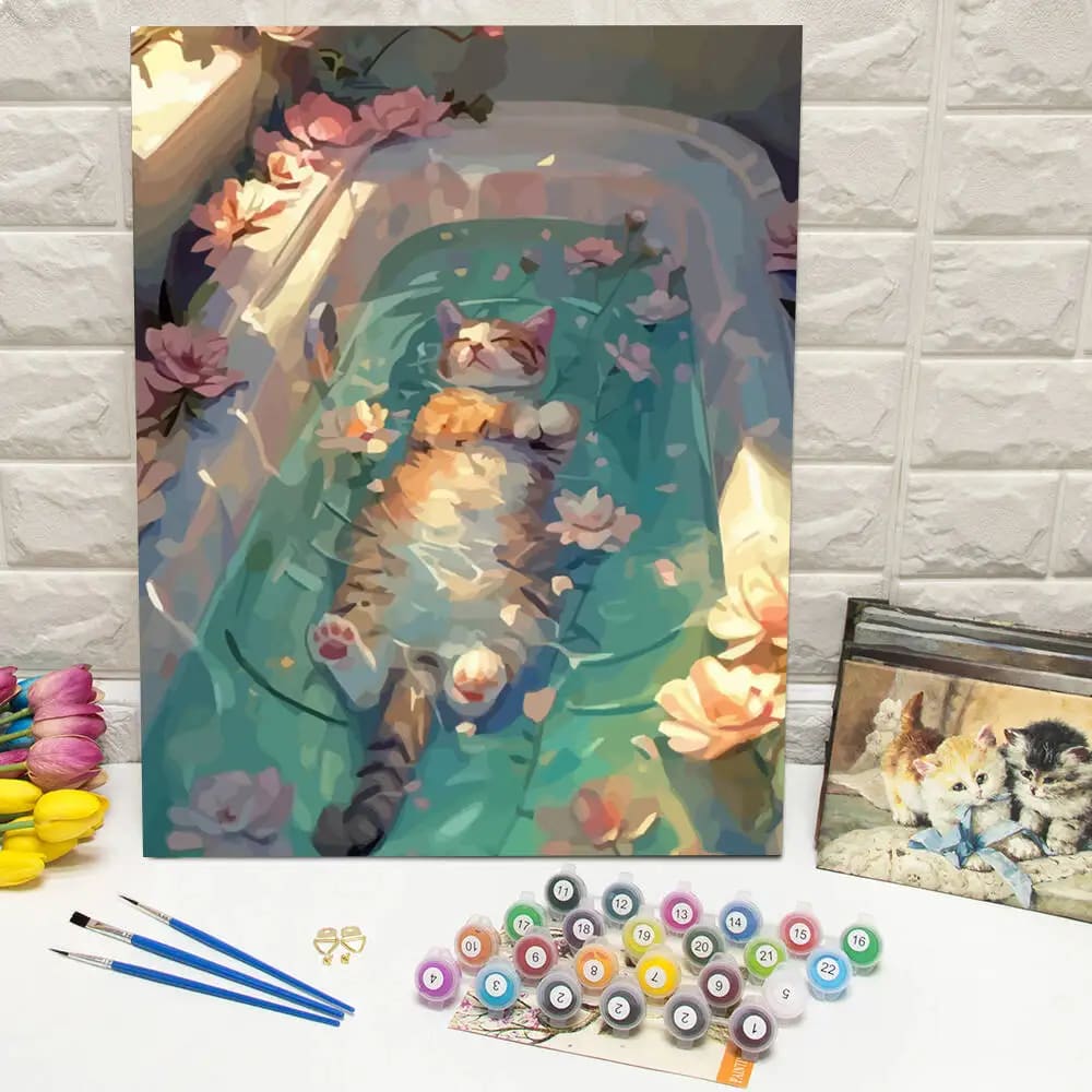 Peinture au numéro — Chat 8