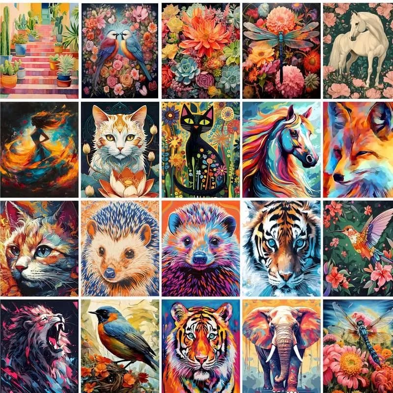 Peinture au numéro — Animaux