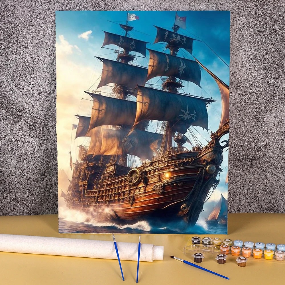 Peinture au numéro — Coucher de soleil 5