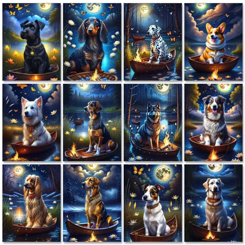 Peinture au numéro — Chien 22