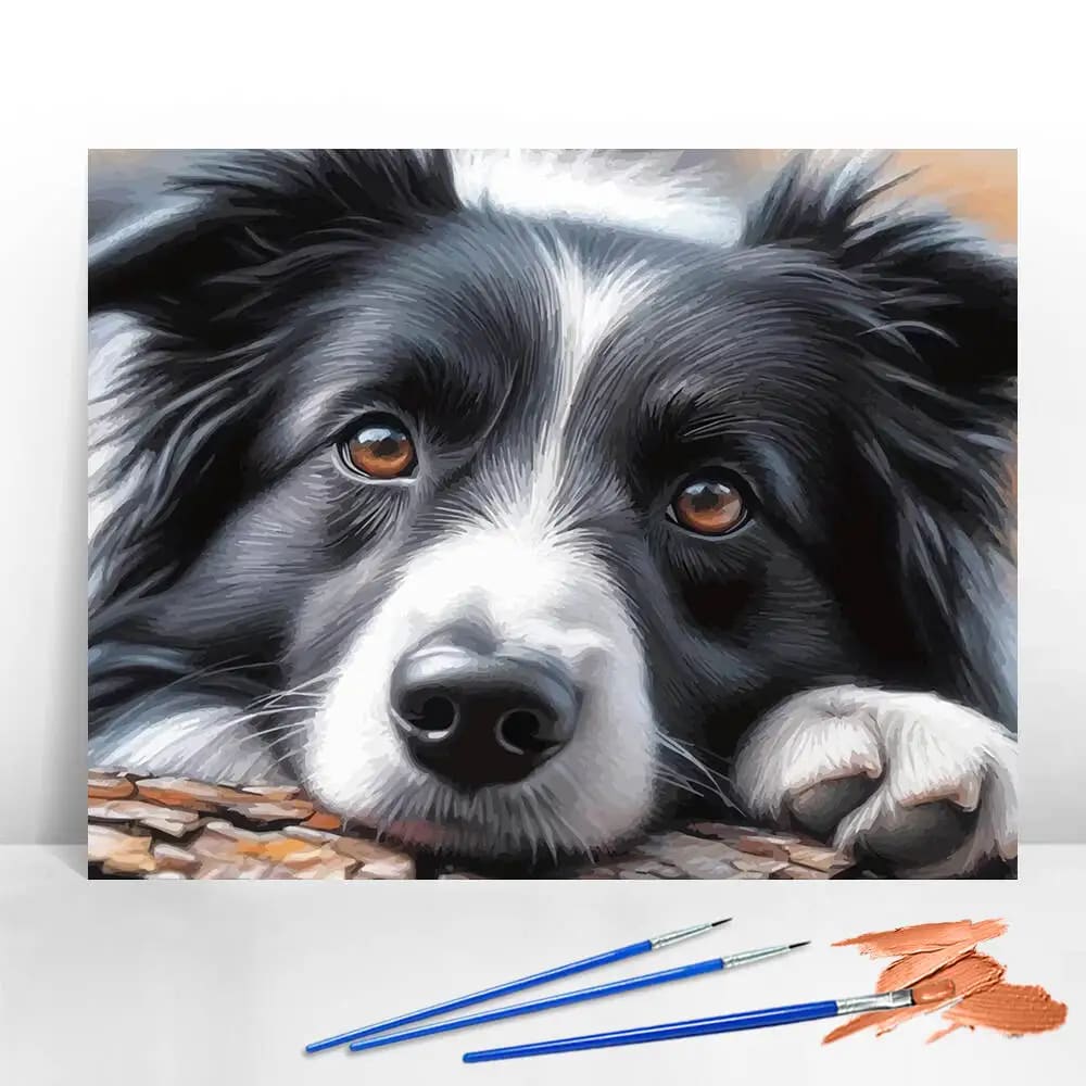 Peinture au numéro — Chiot 7