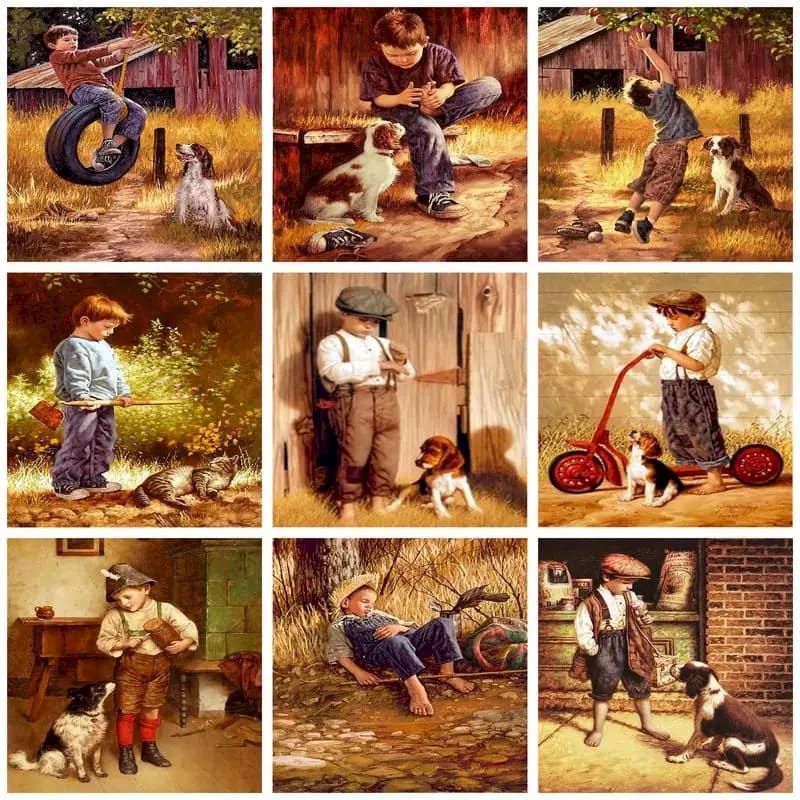 Peinture au numéro — Chien 14