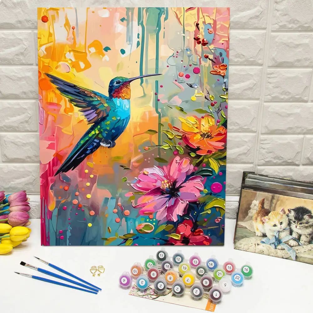 Peinture au numéro — Colibri