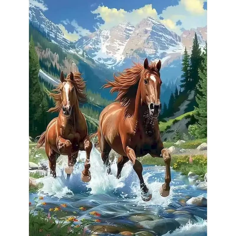 Peinture au numéro — Cheval 40