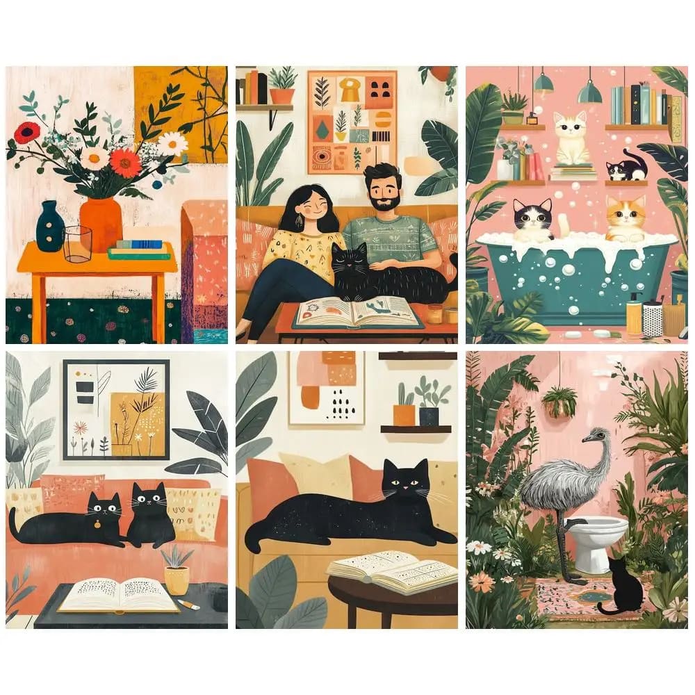 Peinture au numéro — Chat 23