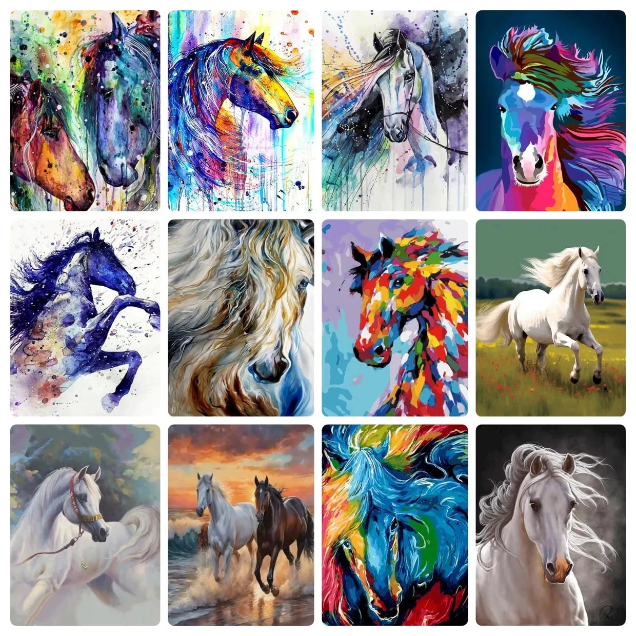 Peinture au numéro — Cheval 42
