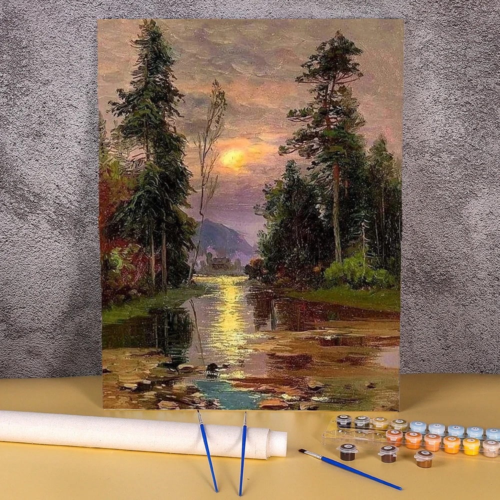 Peinture au numéro — Coucher de soleil 8