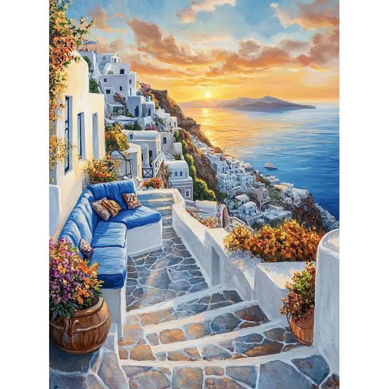 Peinture au numéro — Coucher de soleil 17