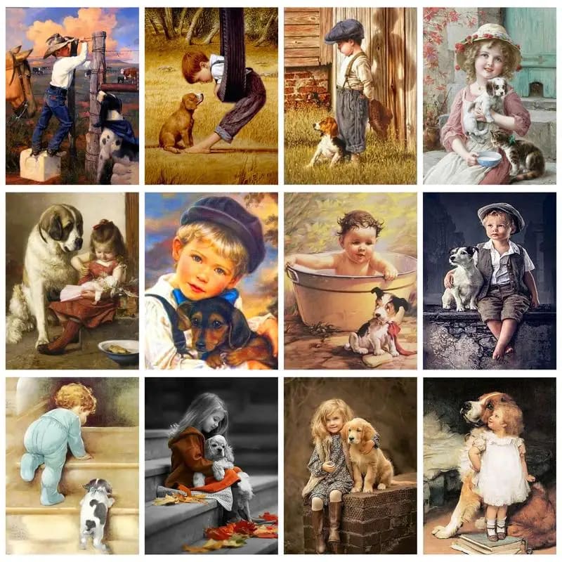 Peinture au numéro — Chien 7