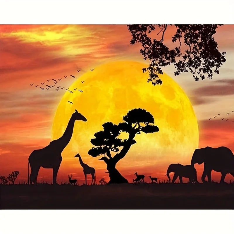 Peinture au numéro — Coucher de soleil 20