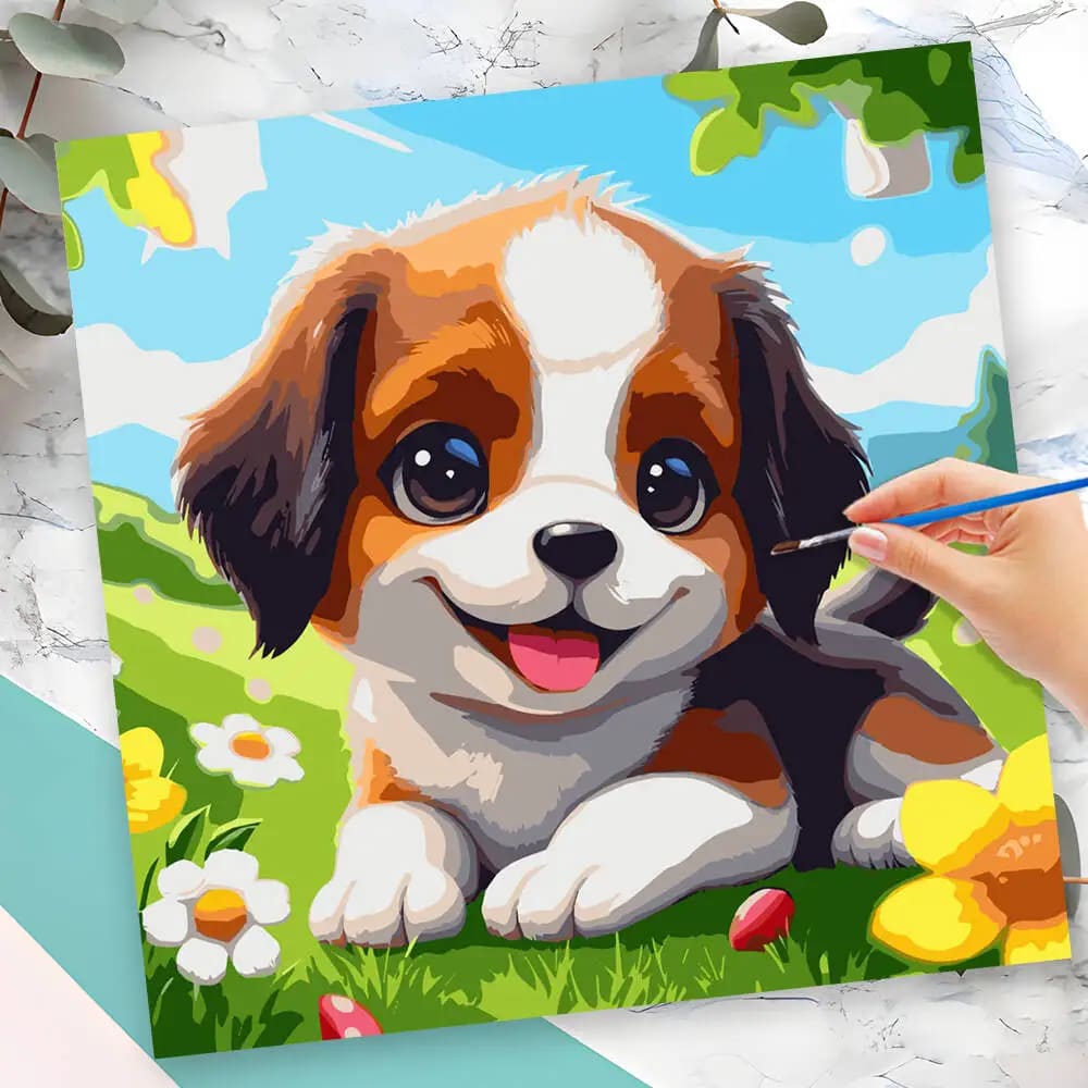 Peinture au numéro — Chien