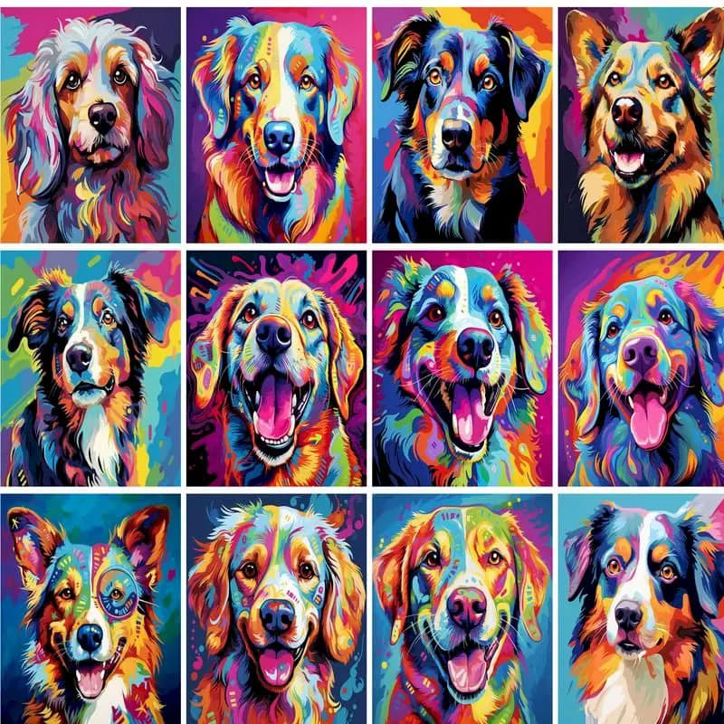 Peinture au numéro — Chien 19