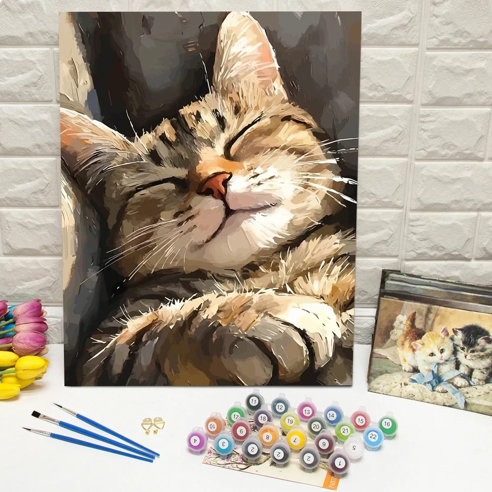 Peinture au numéro — Chat 10