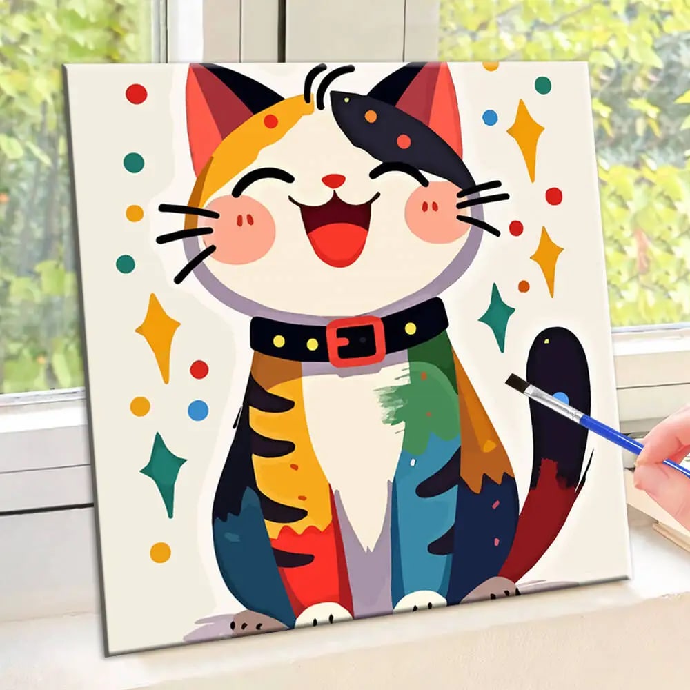Peinture au numéro — Chat 3