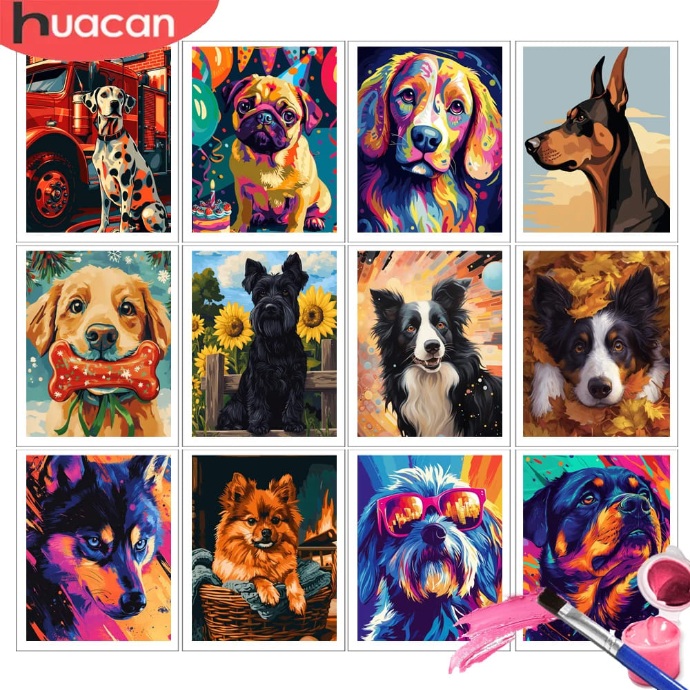 Peinture au numéro — Chien 18