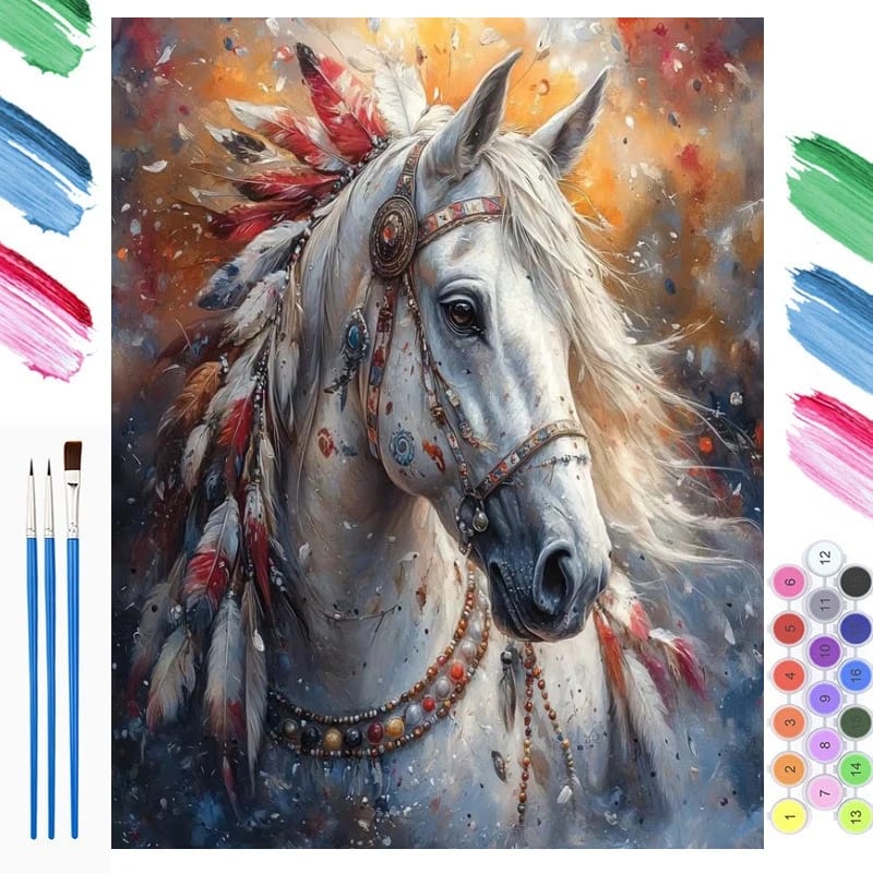 Peinture au numéro — Cheval 43