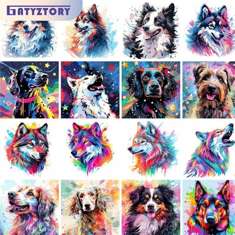 Peinture au numéro — Chien 12