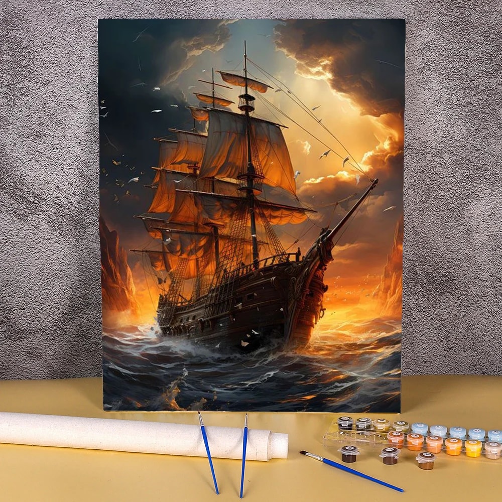 Peinture au numéro — Voilier