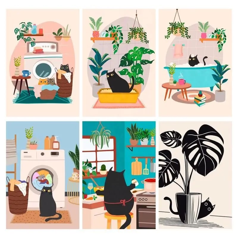 Peinture au numéro — Chat 13