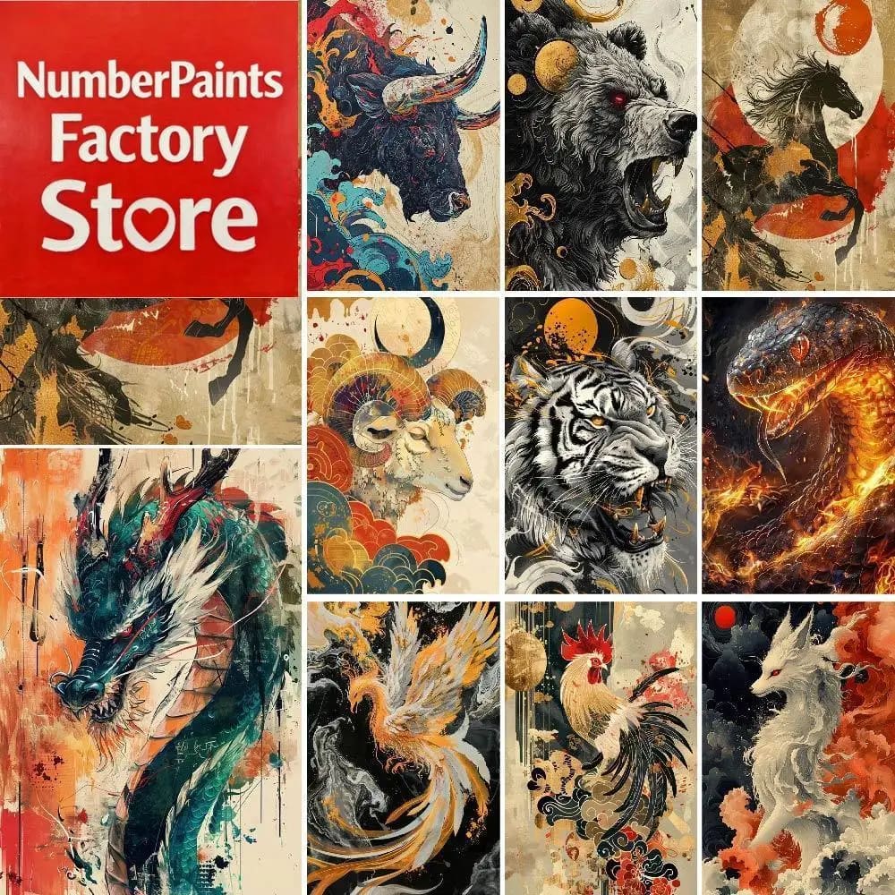 Peinture au numéro — Dragon 3