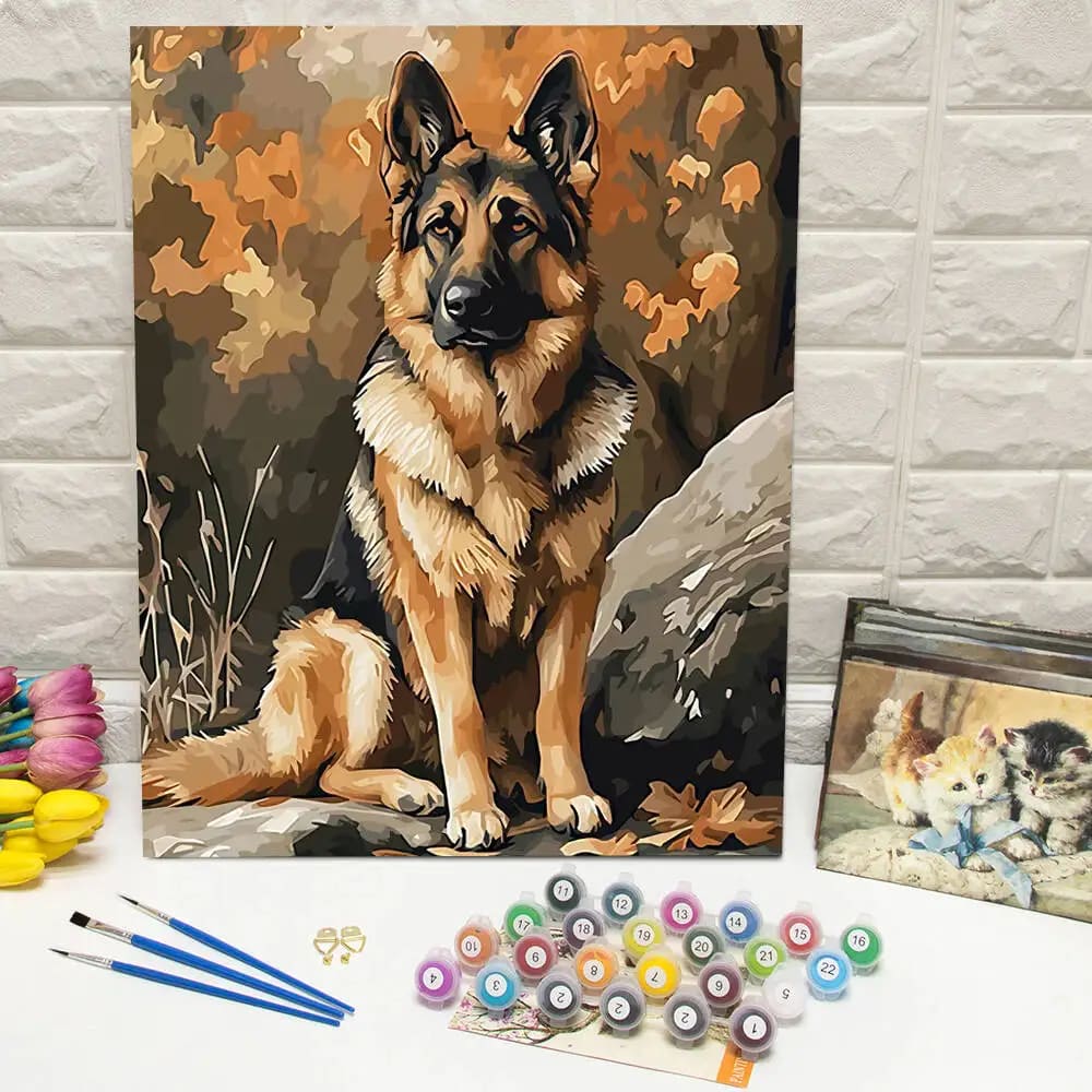 Peinture au numéro — Chiot 3