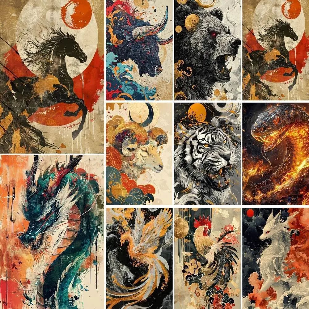 Peinture au numéro — Dragon