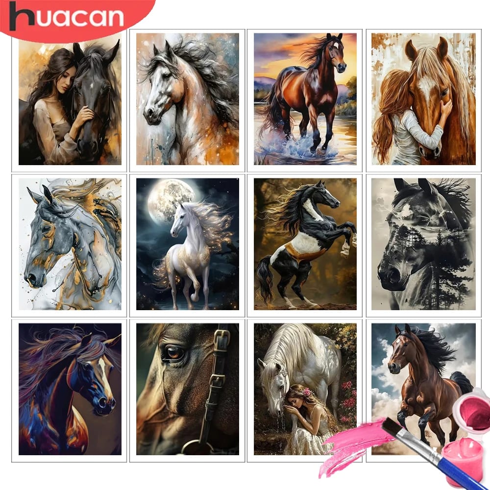 Peinture au numéro — Cheval 21