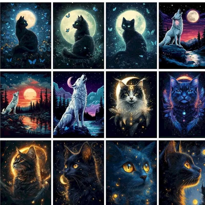 Peinture au numéro — Chat 22