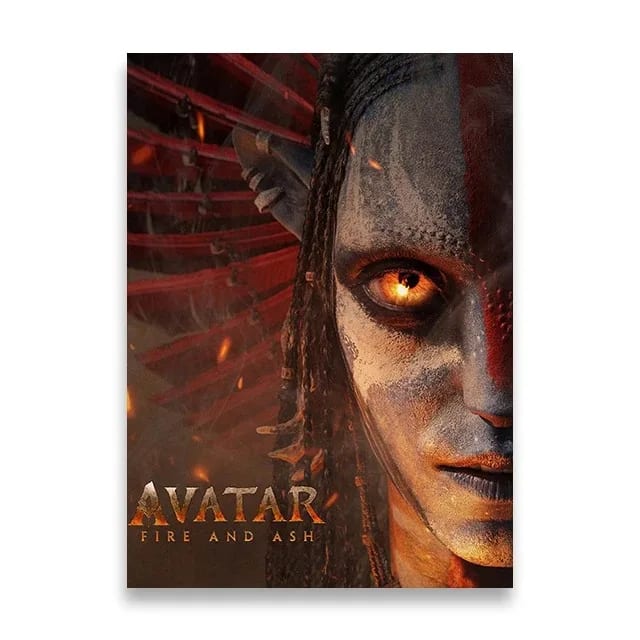 Peinture au Numéro — Visage Na'vi mi-cendre à l'œil ardent (Avatar : Fire and Ash)