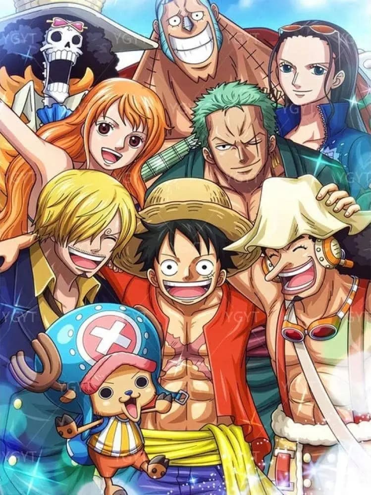 Peinture au Numéro — Équipage du Chapeau de Paille (One Piece)