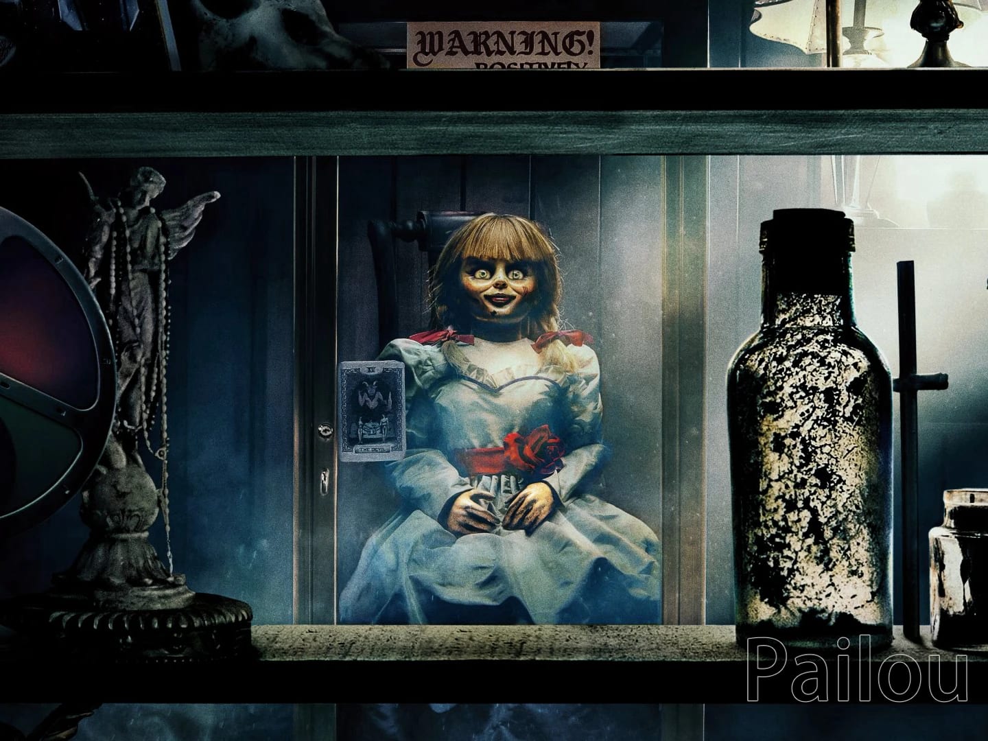 Peinture au Numéro — Poupée Annabelle dans sa vitrine (Annabelle : La Maison du Mal)