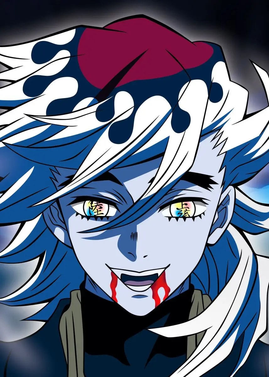 Peinture au Numéro — Kaigaku démon Lune Supérieure Six (Demon Slayer)