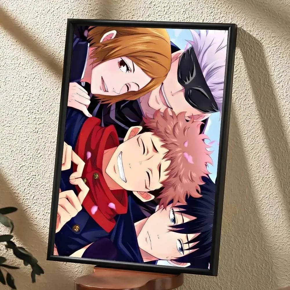 Peinture au Numéro — Ryomen Sukuna trônant sur les crânes (Jujutsu Kaisen)