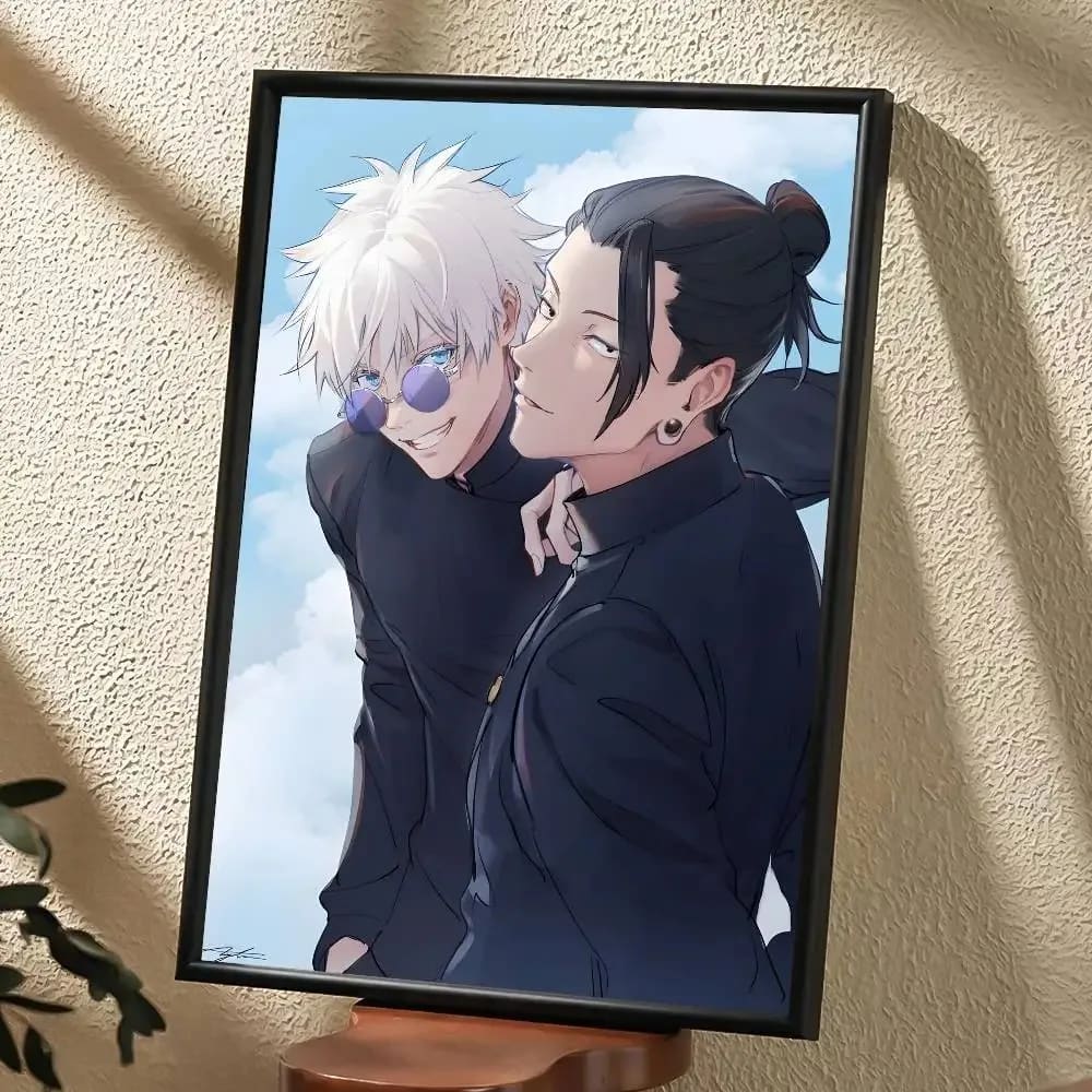 Peinture au Numéro — Yuji Itadori possédé par Sukuna, énergie rouge (Jujutsu Kaisen)