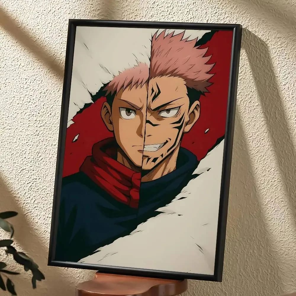Peinture au Numéro — Megumi, Yuji, Gojo et Nobara face à Sukuna (Jujutsu Kaisen)